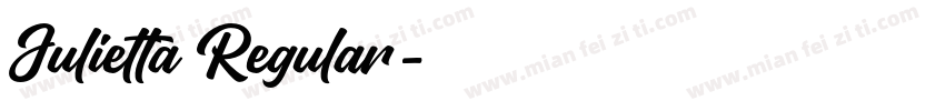Julietta Regular字体转换
